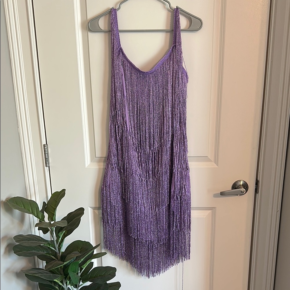 Amazon Purple Asymmetrical Sundress Sleeveless